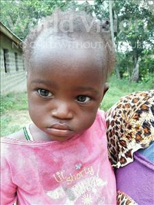 Choose a child to sponsor, like this little girl from Jaiama Bongor, Hannah age 1