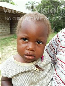Choose a child to sponsor, like this little girl from Jaiama Bongor, Komeh age 1
