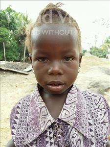 Choose a child to sponsor, like this little girl from Jaiama Bongor, Mamie age 3