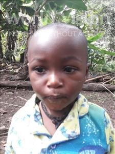 Choose a child to sponsor, like this little boy from Jaiama Bongor, Abu age 2