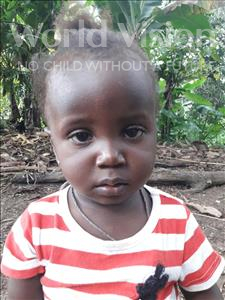 Choose a child to sponsor, like this little girl from Jaiama Bongor, Mariatu age 2