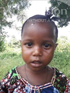 Choose a child to sponsor, like this little girl from Jaiama Bongor, Bintu age 3