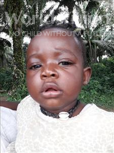 Choose a child to sponsor, like this little girl from Jaiama Bongor, Musu age 1