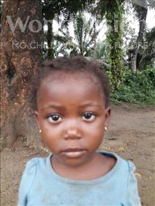 Choose a child to sponsor, like this little girl from Jaiama Bongor, Mamie age 3