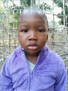 Choose a child to sponsor, like this little boy from Jaiama Bongor, Amara age 3
