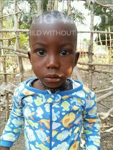 Choose a child to sponsor, like this little girl from Jaiama Bongor, Foday age 2