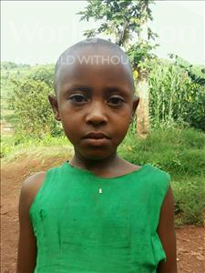 Choose a child to sponsor, like this little girl from Kibiga-Mulagi (Kimu), Vanesa age 7