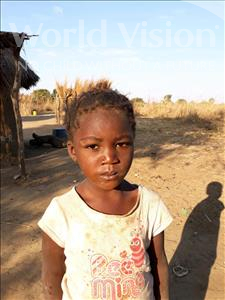 Choose a child to sponsor, like this little girl from Keembe, Justina age 4
