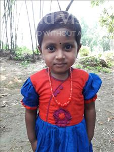 Choose a child to sponsor, like this little girl from Ghoraghat, Robaiya Jannat Rouza age 2