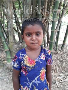 Choose a child to sponsor, like this little girl from Ghoraghat, Sadia age 4
