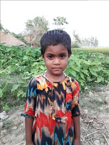 Choose a child to sponsor, like this little girl from Ghoraghat, Maimuna Fatema age 4