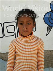 Choose a child to sponsor, like this little girl from Khantati, Maribel age 8