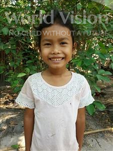 Choose a child to sponsor, like this little girl from Soutr Nikom, Phatey Ya age 6