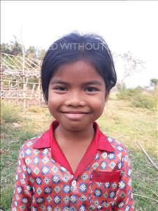 Choose a child to sponsor, like this little girl from Soutr Nikom, Keoum Hang age 8