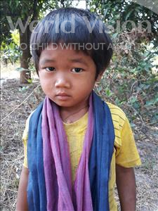 Choose a child to sponsor, like this little boy from Soutr Nikom, Sochea age 5