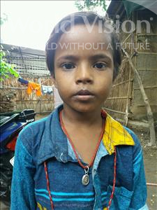 Choose a child to sponsor, like this little boy from Patna, Monu age 6