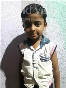 Choose a child to sponsor, like this little boy from Patna, Suryansh age 3