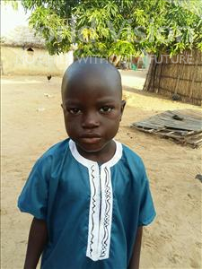 Choose a child to sponsor, like this little boy from Mbella, Aliou age 6