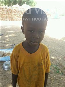 Choose a child to sponsor, like this little boy from Mbella, Boucar age 5