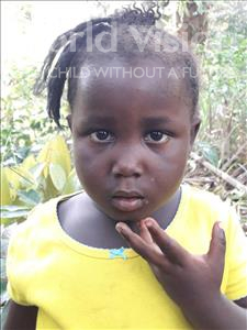 Choose a child to sponsor, like this little girl from Jong, Massah age 4