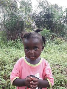 Choose a child to sponsor, like this little girl from Tegloma, Alimatu age 3