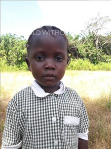 Choose a child to sponsor, like this little girl from Tegloma, Mariama age 5