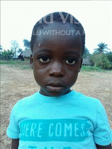 Choose a child to sponsor, like this little girl from Jaiama Bongor, Allieu Suliaman age 7