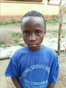 Choose a child to sponsor, like this little boy from Jaiama Bongor, Alieu age 12