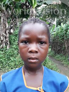Choose a child to sponsor, like this little girl from Jaiama Bongor, Baindu age 7