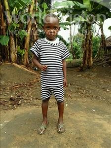 Choose a child to sponsor, like this little boy from Jaiama Bongor, Sulaiman age 5