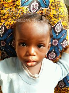 Choose a child to sponsor, like this little girl from Jaiama Bongor, Mattu age 1
