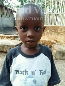 Choose a child to sponsor, like this little boy from Jaiama Bongor, Malikie age 5