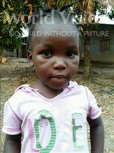 Choose a child to sponsor, like this little girl from Jaiama Bongor, Agnes age 3