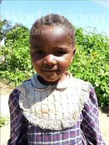 Choose a child to sponsor, like this little girl from Keembe, Laina age 3