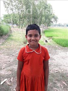 Choose a child to sponsor, like this little girl from Ghoraghat, Habibi Jisa age 6