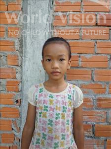 Choose a child to sponsor, like this little girl from Koas Krala, Salin age 8