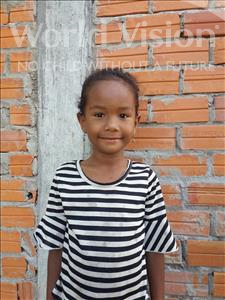 Choose a child to sponsor, like this little girl from Koas Krala, Chantha age 6