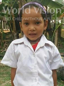 Choose a child to sponsor, like this little girl from Soutr Nikom, Sophanny age 4
