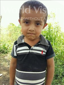 Choose a child to sponsor, like this little boy from Maya, Bernardo Andony age 4