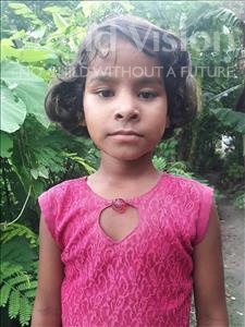Choose a child to sponsor, like this little girl from Vaishali, Usha age 9
