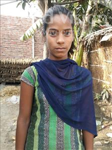 Choose a child to sponsor, like this little girl from Vaishali, Suman age 11