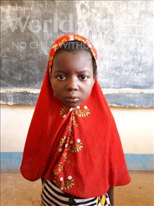 Choose a child to sponsor, like this little girl from Komabangou, Nadia age 6