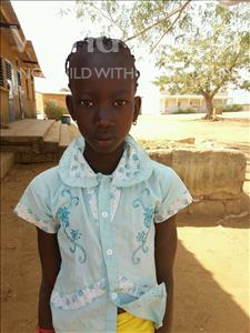 Choose a child to sponsor, like this little girl from Mbella, Fama age 8