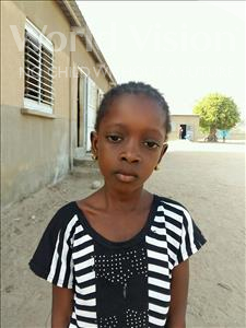 Choose a child to sponsor, like this little girl from Loul, Marguerite Khemesse age 7