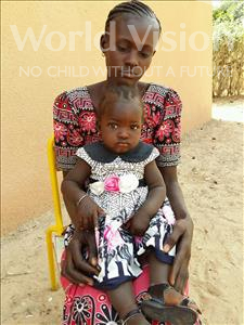 Choose a child to sponsor, like this little girl from Loul, Marie Claire Siga age 1