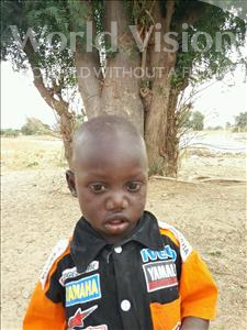 Choose a child to sponsor, like this little boy from Loul, Jules Marie Diokel age 2