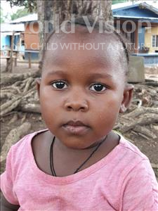 Choose a child to sponsor, like this little girl from Imperi, Juliet B age 2