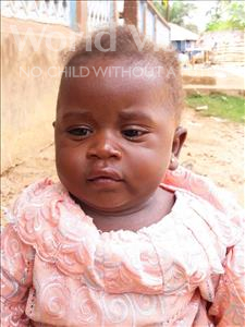 Choose a child to sponsor, like this little girl from Imperi, Fatmata age