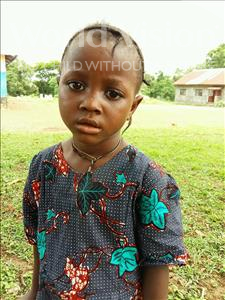 Choose a child to sponsor, like this little girl from Imperi, Raphinatu age 4