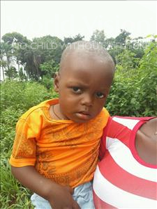 Choose a child to sponsor, like this little boy from Imperi, Sheku age 1